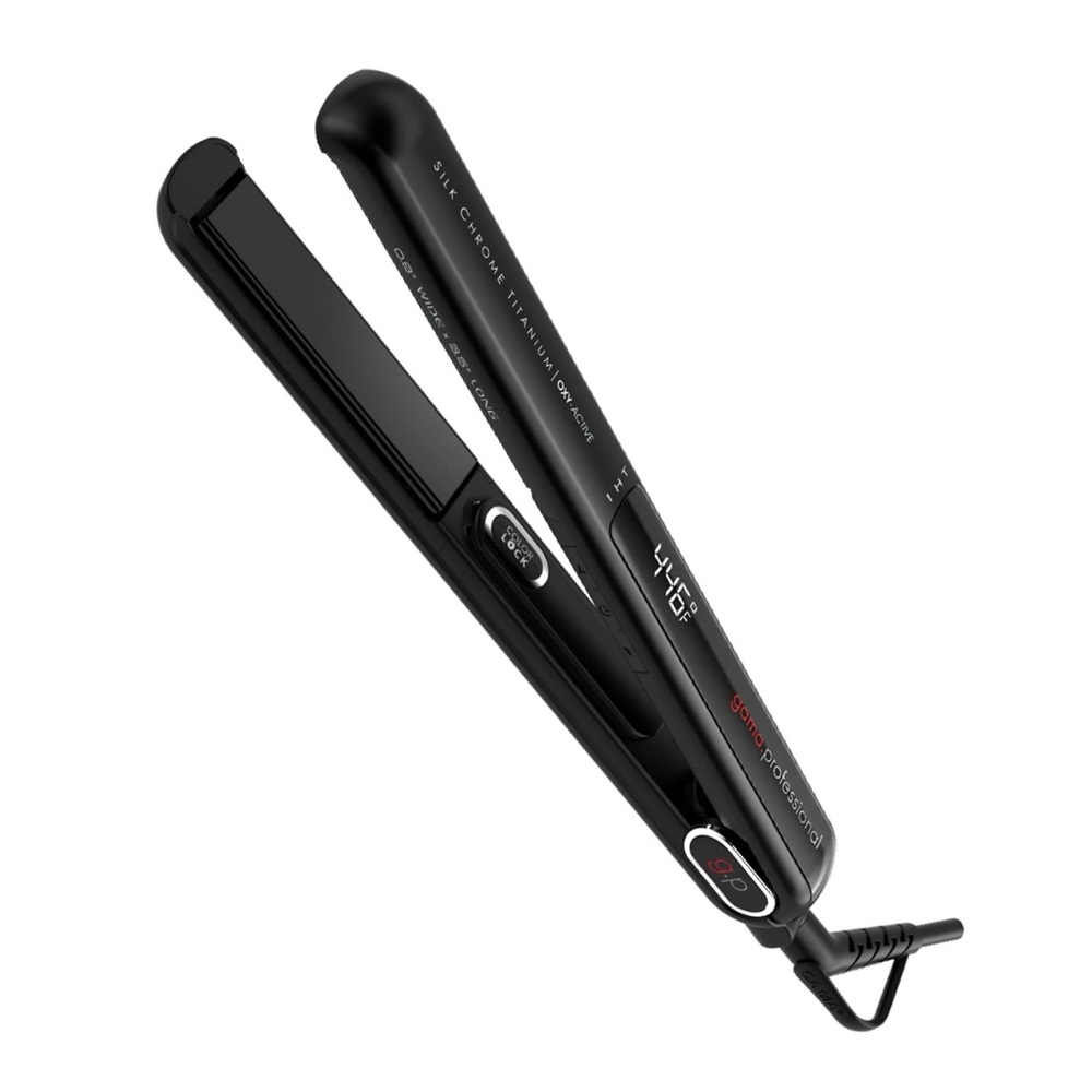GA.MA ITALY PROFESSIONAL G-EVO Silk Chrome Titanium 4/5 Inch Flat Iron